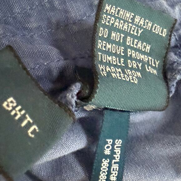 Vintage Polo Ralph Lauren Military Cargo Pants Modern Fit Men's Size 32x32 Blue - Picture 12 of 15